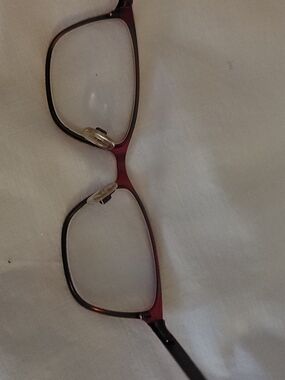 Steve Madden Red-Magenta Rectangle Eyeglasses Frame